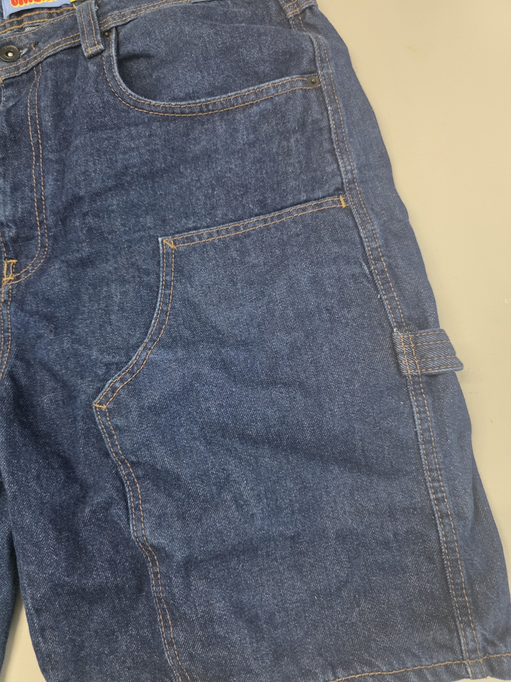 Empyre Denim Carpenter Shorts Dark Wash Jorts Y2K Skater Style Pockets Men's Siz - Picture 2 of 8